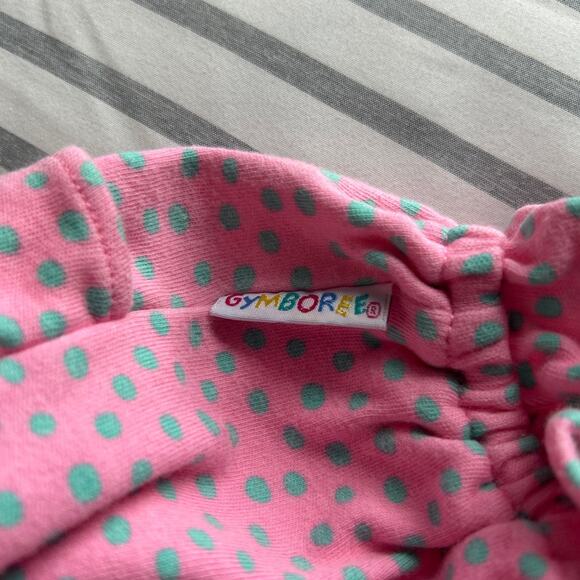 Vintage Gymboree Bubble Ruffle Shorts – Pink/Teal – 9–18 Months - Picture 3 of 5